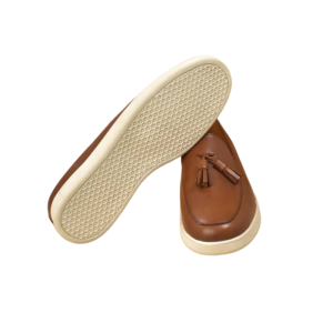 Coffee Brown Male Fringe loafers