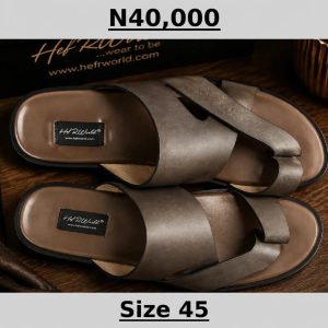 Men’s Premium Cross-Strap Leather Sandal