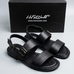 Men’s Black Leather Sandals